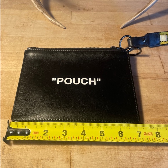 Off-White x Virgil Abloh 'Pouch' Double Pouch Zip Wristlet Clutch ! - Picture 9 of 12